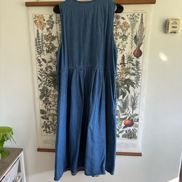 Vintage Karen Scott Blue Denim Dress Medium - Picture 6 of 8